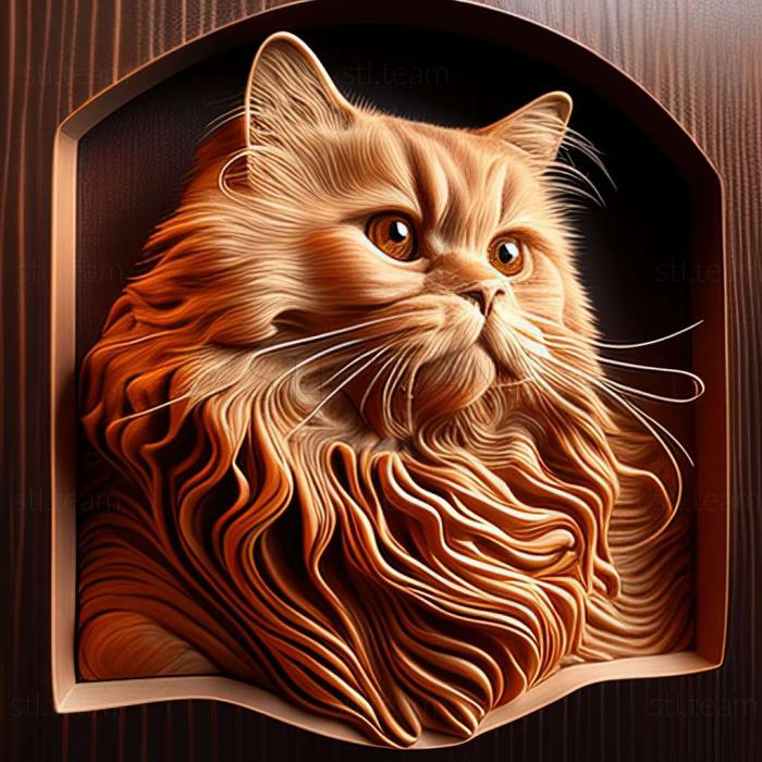 3D model Siberian cat (STL)